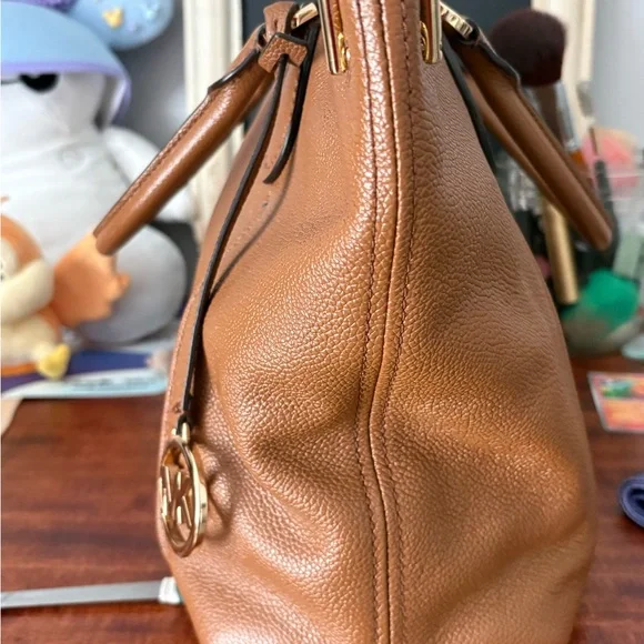 Michael Kors Tan Leather Tote - Picture 3 of 8